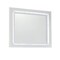 Homeroots 41" White Faux Marble Wood Lighted Mounted Accent Mirror 384040 - alternate 2