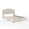 Martha Stewart Amelia Full Upholstered Platform Bed w/Curved Headboard and Cushioned Siderails, Wood Slat, Beige TW-3WDB02B-F-BG-MS - alternate 3