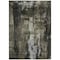 Homeroots 10' X 14' Charcoal And Black Abstract Washable Indoor Outdoor Area Rug 603166 - alternate 2