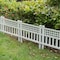 Gardenised Garden Gate Patio Picket Fence Flower Bed Border White Vinyl Edging, Set Of 8 QI003741.WL.8 - alternate 3