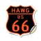 Signmission Hawg Us 66, 18 Inch X 18 Inch, Vinyl Decal SHI-D-18-478 - alternate 1