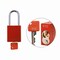 Brady Padlock Alum RED 1.5in Steel KeyCode10 SDAL-RED-38ST-010 - alternate 1