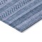Homeroots 8' X 10' Denim Blue And Sky Blue Striped Washable Indoor Outdoor Area Rug 615347 - alternate 3
