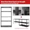 Wrightmaster 47.3in.*23.7in.*72.1in. 5-Tier Heavy Duty Storage Shelving with Large Capacity ZoroP160411 - alternate 3