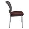 Office Star ProGrid Titanium & Black Visitors Chair, Straight Legs, Icon Red 86724R-227 - alternate 3
