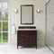 James Martin Vanities Brittany 36" Single Vanity, Burnished Mahogany, w/ 3 CM Tajnar Eclos Top 650-V36-BNM-3TJR - alternate 2