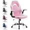Yssoa Ergonomic Gaming Desk Chair - Adjustable PU Leather Swivel Racing Chair with Flip-up Armrests for H 3A88FNCHARGAMEPNK - alternate 1