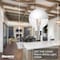 Bulbrite LED Filament, 2.5 Watt Dimmable G16 Light Bulb, Half White Finish, E12 Base, 2700K 200 Lumens, 4PK 862066 - alternate 2