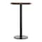 Flash Furniture 30" x 24" Tabletop, Seamless Surface Technology, Dark Brown with 18" Round Black Bar Height Base ST-REC2430-WBR-TR18B-GG - alternate 5