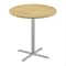 Correll Round Cafe Table, 24 in W, 24 in L, 42 in H, Particleboard Top, Fusion Maple SXB24R-16-98-16 - alternate 1