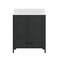 Flash Furniture Haven 30in. Vanity w/Sink, Storage Cabinet w/Blk Hardware, Bottom Drawer, Marble Countertop, Blk FS-BN-4-30-KD-BK-HDBLK-GG - alternate 6