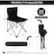Simple Deluxe YSSOA Portable Folding Camping Chair with Carry Bag for Adults, Collapsible Anti-Slip Padded Oxford FNCHARCAMP02BL - alternate 2