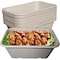 Ecoquality 34oz Rectangular Sugarcane Container, Compostable Bowls for Takeout, and Restaurant, 150PK EQCRTB34-150 - alternate 1