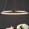 Jonathan Y Brice 23.75" Modern Contemporary Metal Round Integrated LED Pendant, Chrome JYL7203C - alternate 8