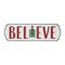 Homeroots Set of Three White Green And Red Metal Christmas Hanging Text Wall Decor, 3PK 634276 - alternate 3