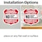 Signmission Private Property Shield Sign No Hunting, 6 inch X 6 inch, Vinyl Decal, 2PK SHI-D-2PACK-6-446 - alternate 3