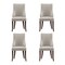 Manhattan Comfort Connie Dining Chair in Light Grey - Set of 4 2-DC095-LG - alternate 2