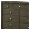 Homeroots 55" Gray Solid and Manufactured Wood Nine Drawer Triple Dresser 490486 - alternate 2