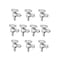 Vevor 10 Pack Angle Stop Valve 1/2 in PEX x 3/8 in OD Compression 1/4 Turn Shut Off Valves, 10PK JF-18 - alternate 1