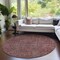 Homeroots 8' Orange And Copper Round Southwestern Washable Indoor Outdoor Area Rug 587076 - alternate 2