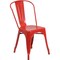 Flash Furniture Red Metal Indoor-Outdoor Stackable Chair CH-31230-RED-GG - alternate 1