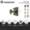 Kingston Brass Single-Handle Three-Way Diverter Valve with Square Trim Kit, Polished Chrome KS3041RKX - alternate 2