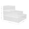 Martha Stewart Brody Set of 3 Stack and Slide Plastic Tray Office Desktop Organizers, 1-Small, 1-Medium, 1-Large BE-PB3317-3-CLR-MS - alternate 4
