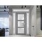 Vdomdoors Front Exterior Prehung FiberGlass Door Frosted Glass / Manux 8552 Grey Ash / 2 Sidelight Exterior W MANUX8552EXD-SS-W14+36+14 x H80-LH - alternate 3