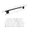 Amerock Stature Matte Black Transitional 18 in 457 mm Towel Bar BH36093MB - alternate 2