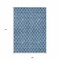 Homeroots 9' X 12' Denim Blue And Ivory Geometric Washable Indoor Outdoor Area Rug 596097 - alternate 5