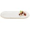 Homeroots 18 Mouth Blown Oval Edge Gold Leaf Platter 375746 - alternate 1