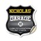 Signmission Nicholas's Garage I Can Fix Everything But Stupid, 18 Inch X 18 Inch, Vinyl Decal SHI-D-18-490-NICHOLAS - alternate 1