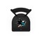 Holland Bar Stool Co 30" Blk Wrinkle San Jose Sharks Stationary Bar Stool, Ladder Back L00430SJShar - alternate 3