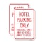 Signmission Hotel Parking Only All Others Will Be Towed Away, 18'' X 24'' 2 Signs, Heavy Gauge Aluminum, 2PK A-1824-2PACK-25162 - alternate 1