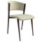 Leisuremod Aspen Modern Leather Dining Side Chair with Iron Legs in Light Grey AC51LGR - alternate 1