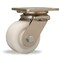 Hamilton Stainless Steel Workhorse Swivel Caster, 4" x 2" White Nylon Wheel, 1/2" Sealed Precision Ball Bearing S-WHS-4WNSB - alternate 1
