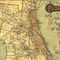 Homeroots 16" X 36" Map Of Jacksonville Florida Vintage Poster Wall Art 391986 - alternate 3