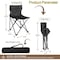 Simple Deluxe Furniture, camping chair 14x14x23inch, #02, black, small size FNCHARCAMP02BS - alternate 2