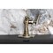 Kingston Brass One-Handle Single-Hole Bathroom Faucet with Deck Plate and Push Pop-Up Drain, Antique Brass KSD3543TKL - alternate 3