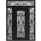 Vdomdoors Aluminum Door Iron 1601 Black Entry Steel Metal Classic Painted 64 x 92 (16+36+16 x 80+12)-Left Ins IRON1601EXD-BLK-W16+36+16xH80+12-LH-I - alternate 2