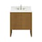 James Martin Vanities Hudson 30" Single Vanity, Honey Oak w/ 3 CM White Zeus Silestone Top 435-V30-HNO-3WZ - alternate 3