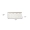 Homeroots 73in Brown and White Solid Wood Sideboard with Four Doors 380252 - alternate 3