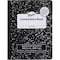 Pacon Composition Book, Black Marble, 9/32 in ruling with red margin 9-3/4in. x 7-1/2in., 100 Sheets, 6PK PMMK37106DE - alternate 1