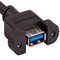 Sanoxy 10ft USB 3.0 Panel-Mount Type A Male to Type A Female Cable SNX-CBL-LDR-U3104-1110 - alternate 2