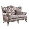 Homeroots 68in Pink And Platinum Silk Blend Loveseat and Toss Pillows 515744 - alternate 1