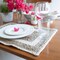 Homeroots 19" Set of Four Natural And Ivory Geometric Braided Jute Placemats 534183 - alternate 3