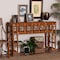 Bali & Pari Wahid Marbled Tortoise Natural Rattan Console Table 268-14748-ZORO - alternate 2