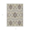 Homeroots 5' X 8' Ivory Brown And Green Oriental Washable Indoor Outdoor Area Rug 597693 - alternate 3