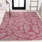 Jonathan Y Nevis Palm Frond Fuchsia/Light Gray 3 ft. x 5 ft. Indoor/Outdoor Area Rug SMB119F-3 - alternate 2