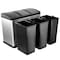 Elama 3 Section 15 Liter/4 Gallon Each Section Trash and Recycling Step Bin EL-LD710-45L - alternate 3